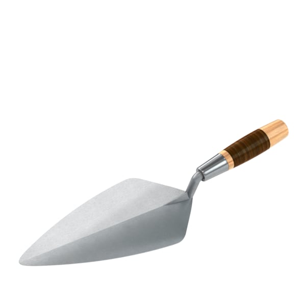 Bon 72-555 Brick Trowel Forged 11" Narrow London Leather Handle